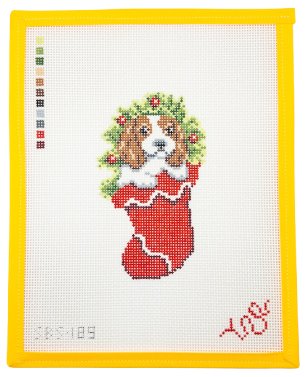 Cavalier in Stocking Needlepoint Canvas - Summertide Stitchery - Spellbound Stitchery