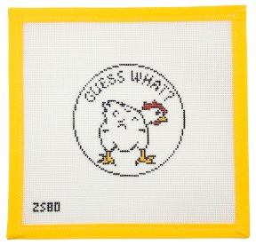 Chicken Butt Needlepoint Canvas - Summertide Stitchery - Ziggy Stitches