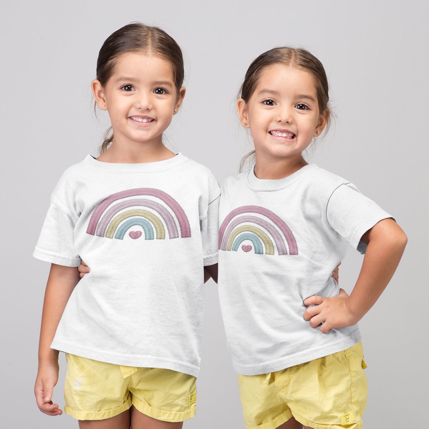 Child's Rainbow Embroidered T-Shirt - Summertide Stitchery - Summertide Stitchery