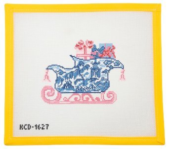 Chinois Sleigh Needlepoint Canvas - Summertide Stitchery - KCN Designs