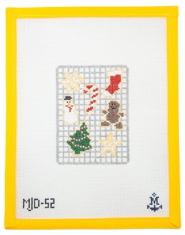 Christmas Cookies Needlepoint Canvas - Summertide Stitchery - Morgan Julia