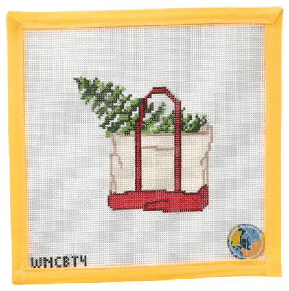 Christmas Tree Boat Tote Needlepoint Canvas - Summertide Stitchery - Wheelhaus Needlepoint