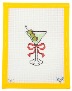 Cocktails Needlepoint Canvas - Summertide Stitchery - NDLPT Designs
