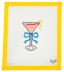 Cocktails Needlepoint Canvas - Summertide Stitchery - NDLPT Designs