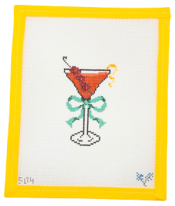 Cocktails Needlepoint Canvas - Summertide Stitchery - NDLPT Designs