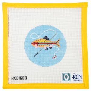 Colorful Fish and Rod - Summertide Stitchery - KCN Designs