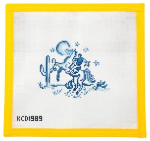 Cowboy with Starts Needlepoint Canvas - Summertide Stitchery - Pearly Gates Designs