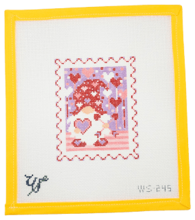 Cupid Stamp Needlepoint Canvas - Summertide Stitchery - Wipstitch Needleworks