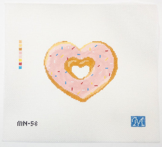 Cupid's Glaze Needlepoint Canvas - Summertide Stitchery - Maura Nolan Designs
