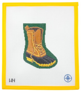 Duck Boot Needlepoint Canvas - Summertide Stitchery - Wheelhaus Needlepoint