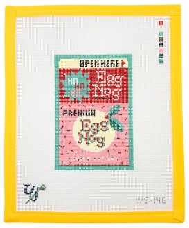 Egg Nog Carton - Summertide Stitchery - Wipstitch Needleworks