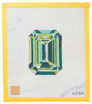 Emerald Needlepoint Canvas - Summertide Stitchery - Audrey Wu