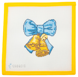 Emily Quigley: Bells and Bows Needlepoint Canvas - Summertide Stitchery - Stitch Style Needlepoint