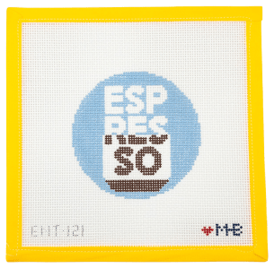 Espresso Round Needlepoint Canvas - Summertide Stitchery - LoveMHB Studio