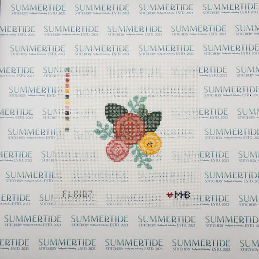 Fall Bouquet Needlepoint Canvas - Summertide Stitchery - LoveMHB Studio