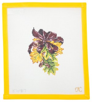 Fall Foliage Needlepoint Canvas - Summertide Stitchery - Kate Woodward