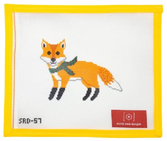 Felix The Fox Needlepoint Canvas - Summertide Stitchery - Stitch Rock Designs