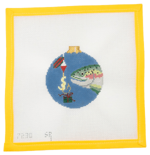 Fish Gift Needlepoint Canvas - Summertide Stitchery - Susan Roberts