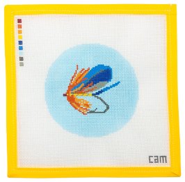 Fishing Fly Needlepoint Canvas - Summertide Stitchery - CAM Designs