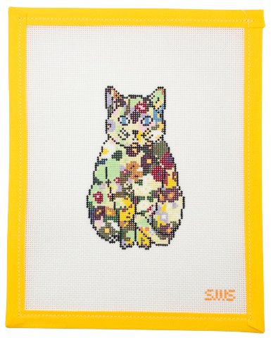 Floral Cat - Summertide Stitchery - Stitching With Stacey