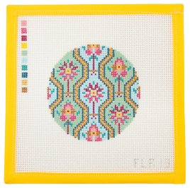 Floral Line Round - Summertide Stitchery - TEW Designs