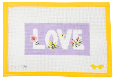 Floral Love Needlepoint Canvas - Summertide Stitchery - Audra