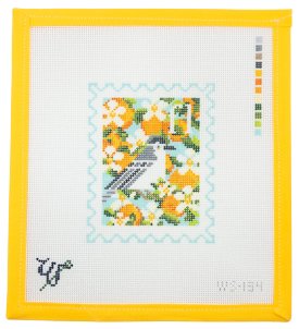 Florida Stamp Needlepoint Canvas - Summertide Stitchery - Wipstitch Needleworks