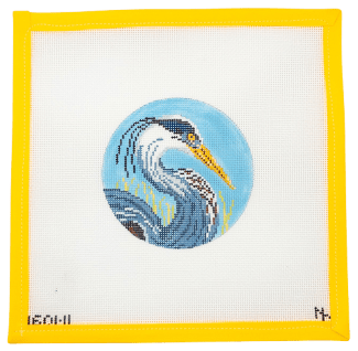 Great Blue Heron Needlepoint Canvas - Summertide Stitchery - Needle Crossings