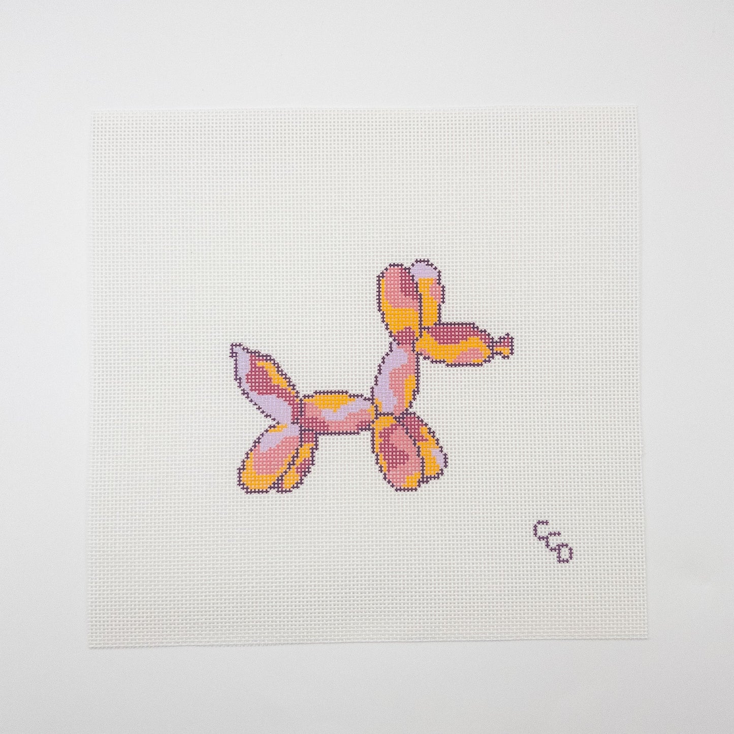 Groovy Balloon Dog Needlepoint Canvas - Summertide Stitchery - Cotswold Co