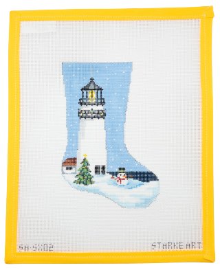 Highland Lighthouse Mini Stocking - Summertide Stitchery - Starke Art Designs