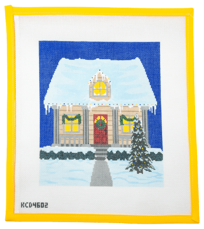 Holiday House Needlepoint Canvas - Summertide Stitchery - KCN Designs