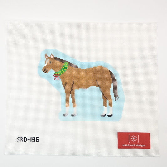 Holly The Horse Needlepoint Canvas - Summertide Stitchery - Stitch Rock Designs