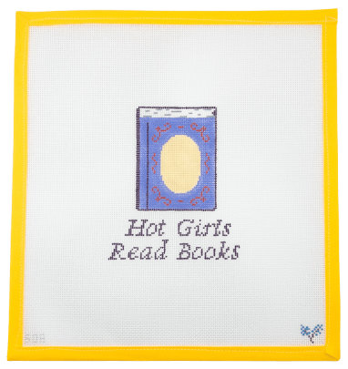 Hot Girls Read Needlepoint Canvas - Summertide Stitchery - NDLPT Designs