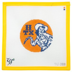 Houston Cowgirl Needlepoint Canvas - Summertide Stitchery - Wipstitch Needleworks