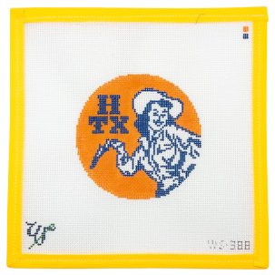 Houston Cowgirl Needlepoint Canvas - Summertide Stitchery - Wipstitch Needleworks