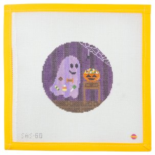 Hungry Ghostie Needlepoint Canvas - Summertide Stitchery - Saturnalia Stitching