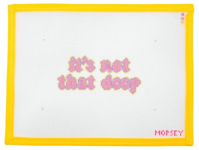 It's Not That Deep Needlepoint Canvas - Summertide Stitchery - Mopsey Designs