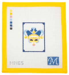 Joker Tile Needlepoint Canvas - Summertide Stitchery - Maura Nolan Designs