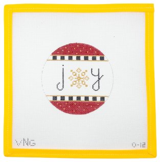 Joy Snowflake Needlepoint Canvas - Summertide Stitchery - VNG Canvas