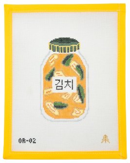Kimchi Needlepoint Canvas - Summertide Stitchery - Evergreen Needlepoint