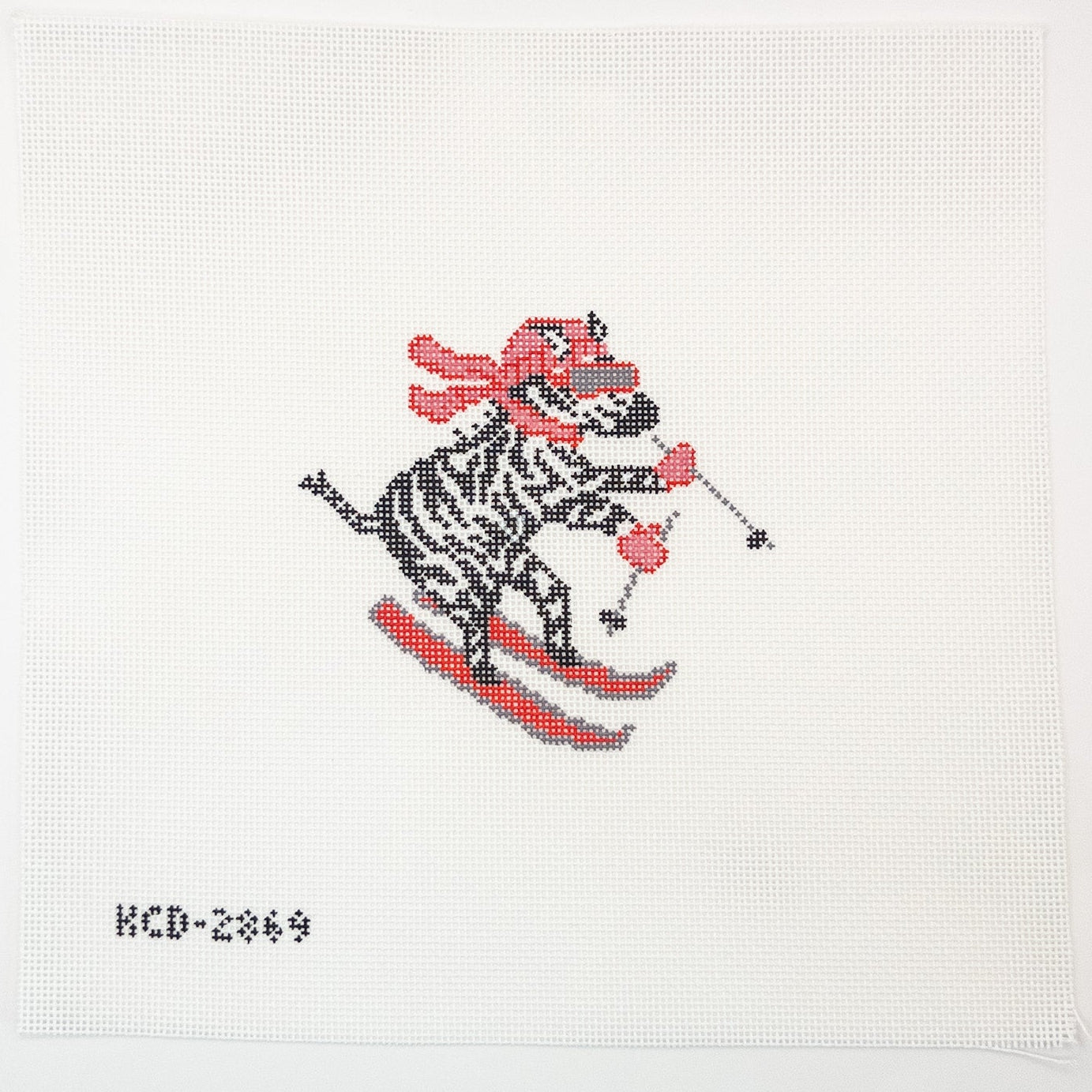 La Dolce Vita Alpine Zebra Needlepoint Canvas - Summertide Stitchery - SCT Designs