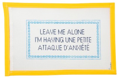 Leave Me Alone Needlepoint Canvas - Summertide Stitchery - Jessica Tongel Designs