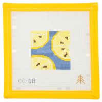 Lemon Print - Summertide Stitchery - Evergreen Needlepoint