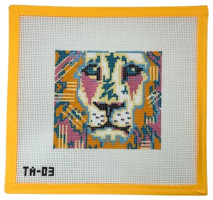 Leo The Lion Needlepoint Canvas - Summertide Stitchery - Thorn Alexander