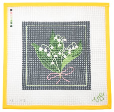 Lily of the Valley Needlepoint Canvas - Summertide Stitchery - Spellbound Stitchery