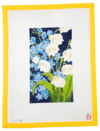 Lily of the Valley Needlepoint Canvas - Summertide Stitchery - Krissy Johnson