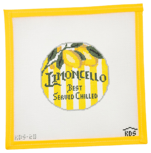 Limoncello Needlepoint Canvas - Summertide Stitchery - Kirkland Design Studio