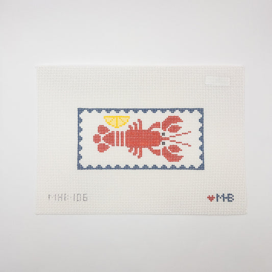 Lobster Needlepoint Canvas - Summertide Stitchery - LoveMHB Studio