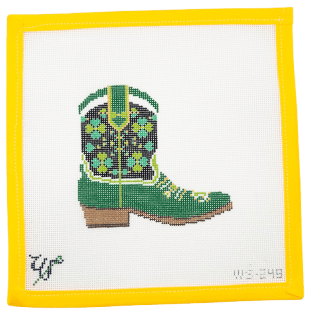 Lucky Cowboy Needlepoint Canvas - Summertide Stitchery - Wipstitch Needleworks