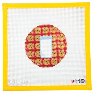 Milk and Cookies Needlepoint Canvas - Summertide Stitchery - LoveMHB Studio